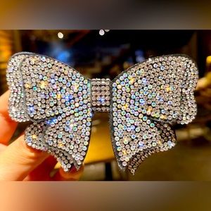 ❌SOLD OUT❌ NEW rhinestone crystal bling hair bow barrette clip festival